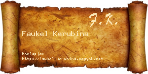Faukel Kerubina névjegykártya
